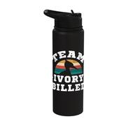 Ivory-Billed Woodpecker Birdwatching Birdwatcher Stainless Steel Insulated Water Bottle