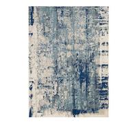 Ivory Blue Rug, Anti-Shed Abstract Rug With 10mm Thick, Luxurious Modern Rug For Bedroom, & Dining Room-66 X 229Cm (Runner)