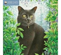 Ivory Cats by Lesley Anne Ivory Mini Wall Calendar 2026 (Art Calendar)