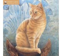 Ivory Cats by Lesley Anne Ivory Wall Calendar 2025 Art Calendar 9781835620380 N