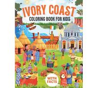 Ivory coast coloring book for kids with facts