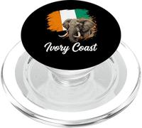 Ivory Coast Elephant National Flag PopSockets PopGrip for MagSafe