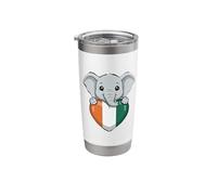 Ivory Coast Flag Ivorian Roots Cote D'Ivoire Stainless Steel Insulated Tumbler