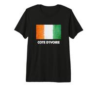 Ivory Coast Flag Jersey | Ivory Premium T-Shirt