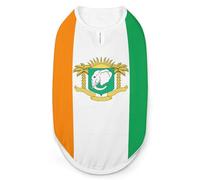 Ivory Coast Flag National Emblem Pet Vest Tank Top Clothes Breathable Costume for Dog Cat Puppy