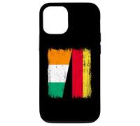 Ivory Coast Germany Half Flag Cote de Ivory German Heritage Case for iPhone 12/12 Pro