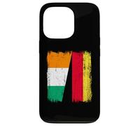 Ivory Coast Germany Half Flag Cote de Ivory German Heritage Case for iPhone 13 Pro