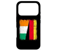 Ivory Coast Germany Half Flag Cote de Ivory German Heritage Case for iPhone 17 Pro