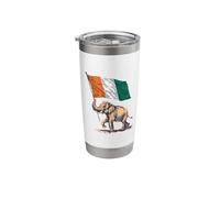 Ivory Coast Roots Ivorian Flag Cote D'Ivoire Stainless Steel Insulated Tumbler