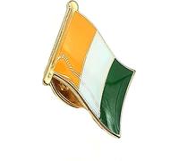 Ivory Coast West Africa Côte d'Ivoire Metal Enamel Country Flag Pin Badge