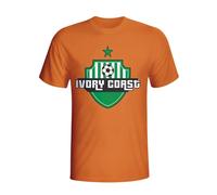 Ivory Coast Women's Country Logo T-Shirt in Orange | Size: Large Ivory Coast Orange L