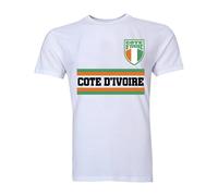 Ivory Coast Women's Womens Core Football Country T-Shirt in White | Size: Medium Ivory Coast White M