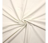 Ivory Cotton Jersey Knit Fabric - Soft Stretch Material - Sample Size 10cm x 15cm - Ideal for Sewing, Dressmaking, DIY & Craft Projects