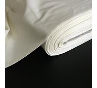 Ivory Curtain Lining Fabric 50/50 Poly Cotton Unbleached Material Backing for Curtain Curtaining Blinds Patchwork Quilts | pre Cut 1 Metre (100 x 137cm)