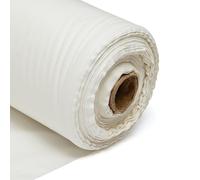 Ivory Curtain Lining Fabric 54 Inch Wide, Thermal Insulation Polycotton Material by The Metre UK, Quality for Home Decor and Curtain Making by Craft Queen LTD