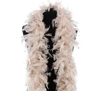 Ivory Feather Boa 100g Thick Turkey Feather Scarf Shawl Fancy Dress | 180cm 1.8m long, deluxe weight, Ivory feather scarf wrap, 1920s Gatsby flapper, burlesque, party boa, photo booth props