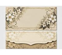 Ivory Floral Wedding Money & Shagun Envelopes, Pack of 10, Cash Gift Covers