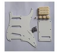 Ivory for For ST SSS Pickguard with Aged White Pickup Covers Knobs Tip kit Electric Guitar Parts