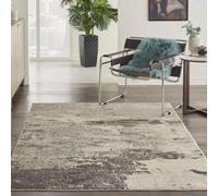 Ivory Grey Abstract Graphics Modern Rug For Living Room Bedroom And Dining Room-160Cm X 221Cm