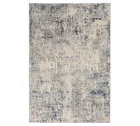 Ivory Grey Blue Rug, 10mm Thickness Stain-Resistant Rug, Luxurious Modern Abstract Rug For Dining Room-120Cm X 180Cm