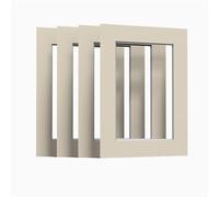 Ivory Matt Mount Pack of 8 mounts for Picture Photo Frames Large Square Sizes, 9x9 for 6x6
