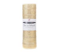 Ivory Mesh with Pale Gold Foil