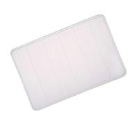 Ivory Microfibre Memory Foam Bathroom Bath Mat With Non Slip Back 40 x 60cm