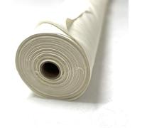 Ivory Polycotton Curtain Lining Cream 50/50 Polyester Cotton Fabric,203GSM 54” Inches 137cm Wide - Backing for Curtains, Blinds by Kabbani Textiles