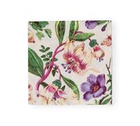 Ivory Porcelain Bloom Floral Caspari Dinner Napkins 40 cm sq 3 Play 20 in a Pack