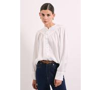 Ivory Satin Button Collar Detail Shirt Principles Ivory 12