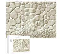 Ivory Skin Texture Puzzles 520 Pieces with Storage Bag Personalized Jigsaw Puzzles for Men Women Picture Puzzle for Family Challenging Photos Puzzle for Home Decor One Size