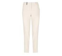 Ivory Trousers with Belt Loops - female - Peserico - Slim-fit Trousers - Beige - XL - Trousers XL