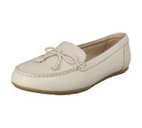 (Ivory, UK 7) Ladies Clarks Slip On Moccasins Elliotte Sail - E Fit