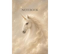 Ivory Unicorn: College Ruled Notebook, 6" x 9", 200 pages: Unicorn Signature Collection