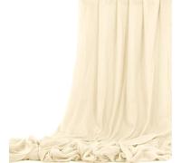 Ivory Wedding Gauze Cheesecloth Fabric, 10 Yard Cheesecloth Arch Draping Ceiling Drape Table Runner Fabric, Off White DIY Cheesecloth for Table Runner Chair Sash Napkins Drape Wedding Decoration