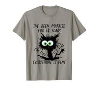 Ivory Wedding I've Been Married For 14 Years T-Shirt