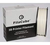 Ivory White (Off-White/Creamy-White/Slightly Yellowish White) PLA 3D Printer 1.75mm Filament - FilaCube 1.75 mm 1kg PLA 2 3-D Printing Plastic for Bone Lithophane Piano Key Elephant tusk Tooth fang