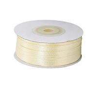 Ivory White Thin Christmas Ribbon 3mm,91m Satin Ribbon Solid Color Fabric Ribbon Silk Satin Roll,Ivory White Balloon for Gift Wrapping DIY Crafts Hair Bows Cake Wedding VJ Day 80th Anniversary