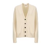 Ivory Wool Cardigan with V Neckline - female - Jil Sander - Cardigans - Beige - S - Knitwear S