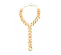 IVSDCFVLK Boho Necklace Metal Sequins Long Chain for Women Elegant Retro Geometric Round Y-shaped Pendant
