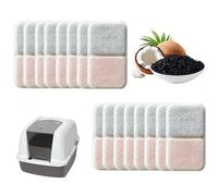 IVTCTV 16 Pack Filter Replacement Compatible with Catit Airsift Jumbo/Regular/Smartsift Box, Dual Action Filter to Keep Catit Litter Box Fresh Smell，Cat Litter Box Filters Pads Replacement