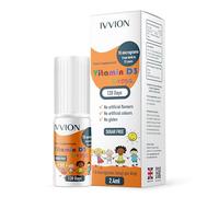 IVVION Vegan D3 Drops - 10 UG 120 Drops- Daily 400 IU D3 Supplement for Infant and Young Children