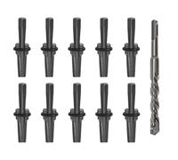 IVWNNN 10 Pack 5/8" Wedge and Feather Shims Set Concrete Rock Stone Splitter Hand Tools for Stone, Concrete, Marble, Granite Rock Splitting Wedges