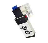 IVXWNIXPG 4M310-10 2 Position 3 Port Five Way Pneumatic Electric Solenoid Valve Control Air Valve Electromagnetic AC110V 220V DC12V 24V(PC8-03 PST-02,DC12V)