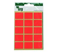 Ivy 19mm x 25mm Fluorescent Orange Rectangle Self Adhesive Sticky Labels (60 Stickers)