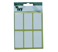 Ivy 25mm x 50mm White Self Adhesive Labels Rectangle Sticky Labels (42 Stickers)