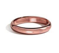 IVY & BAUBLE Pure Uncoated 3mm Copper Ring for Men & Women - Raw Authentic Solid Copper Band - Crafted in USA - Lab-Tested & Wellness Jewelry, Sizes 4-12, 9 UK, Metal, No Gemstone