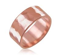IVY & BAUBLE Pure Uncoated Solid Copper Ring for Men & Women - Lab-Tested, Raw Authentic Copper Band, Wellness Jewelry, Crafted in USA, 3mm/6mm/8mm, Size 4-13, Metal, No Gemstone