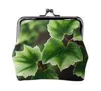 Ivy Blossoms Tree Print Charm and Versatile Coin Purse Exquisite Waterproof Kiss Lock Wallet for Keys Cards