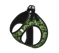 Ivy Blossoms Tree Print Dog Harness and Leash Set,Breathable Adjustable Escape Proof Vest for Cats Dogs